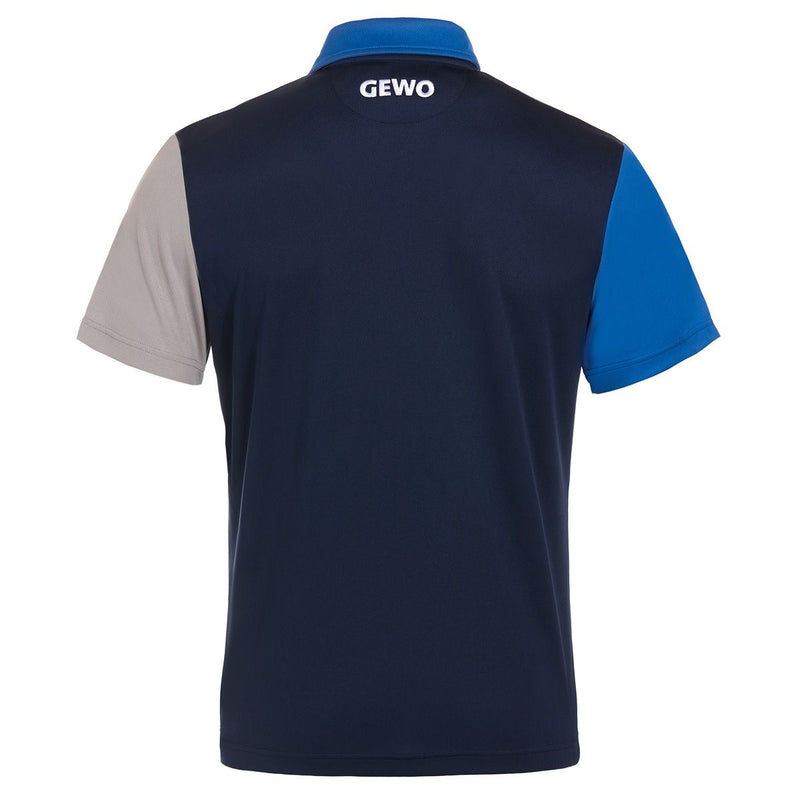 Gewo shirt Ravenna Polyester marine/royalblauw