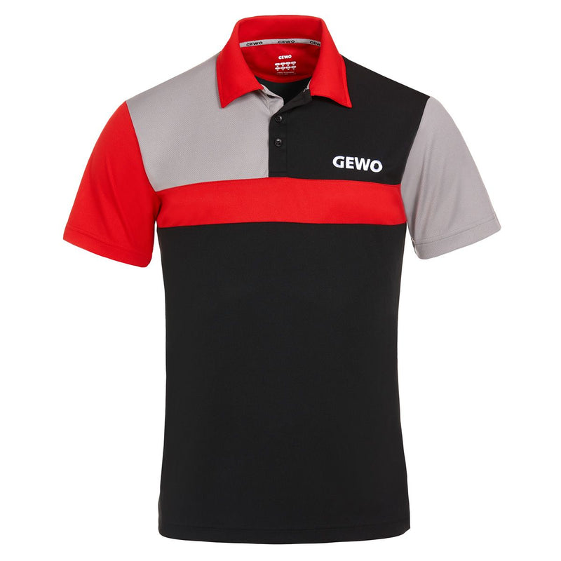 Gewo shirt Ravenna Polyester black/red