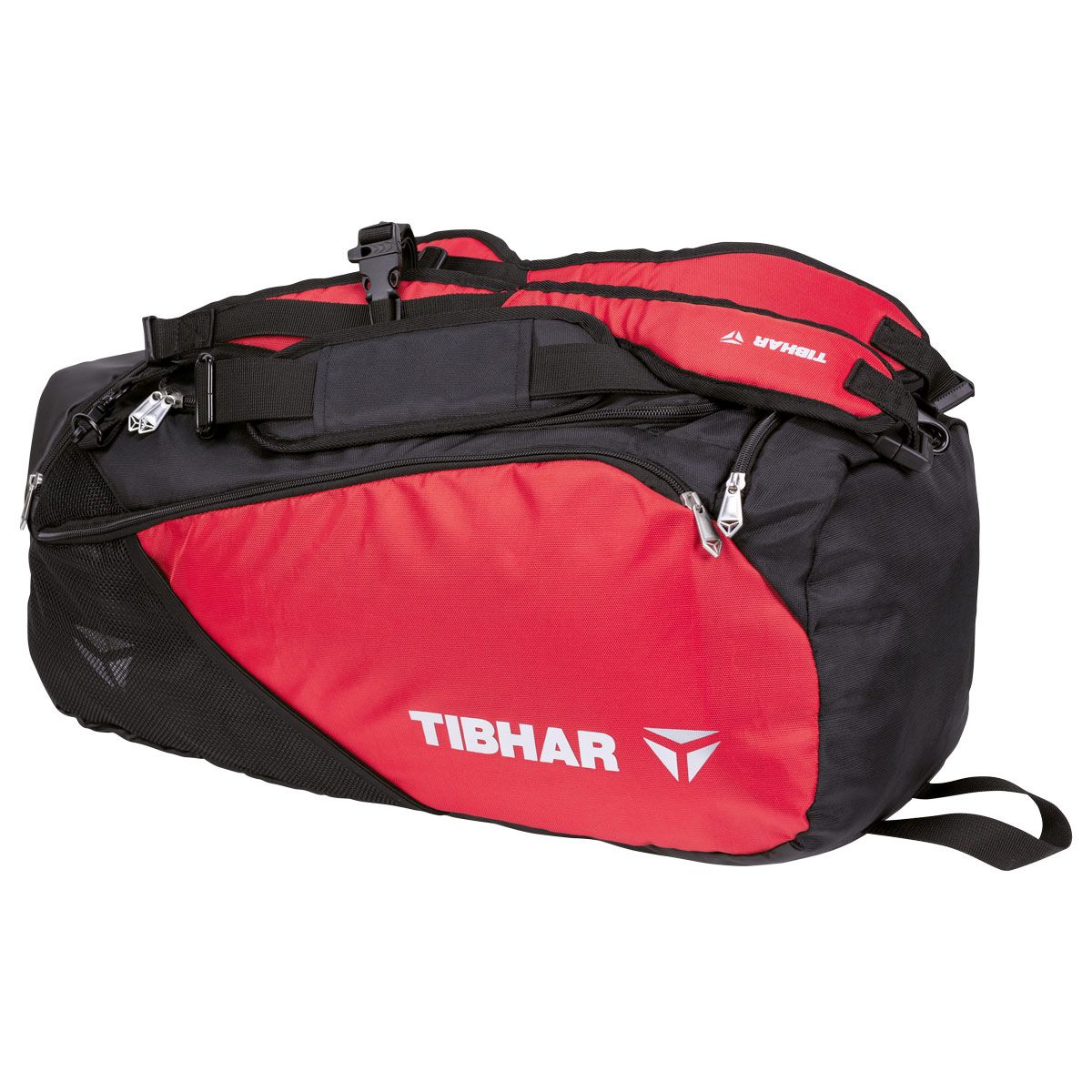 Tibhar tas Mesh rood/zwart