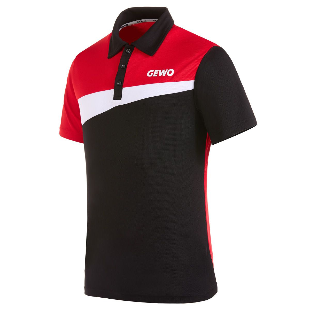 Gewo shirt Fondi IV Cotton black/red