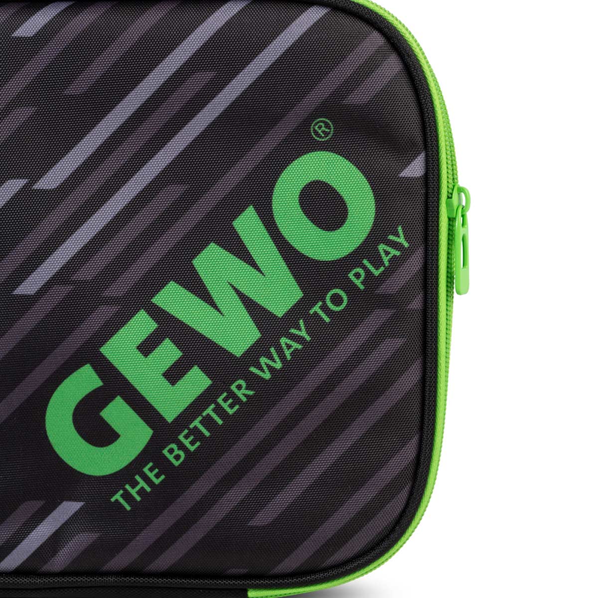 Gewo Single Cover Stripes black/lime
