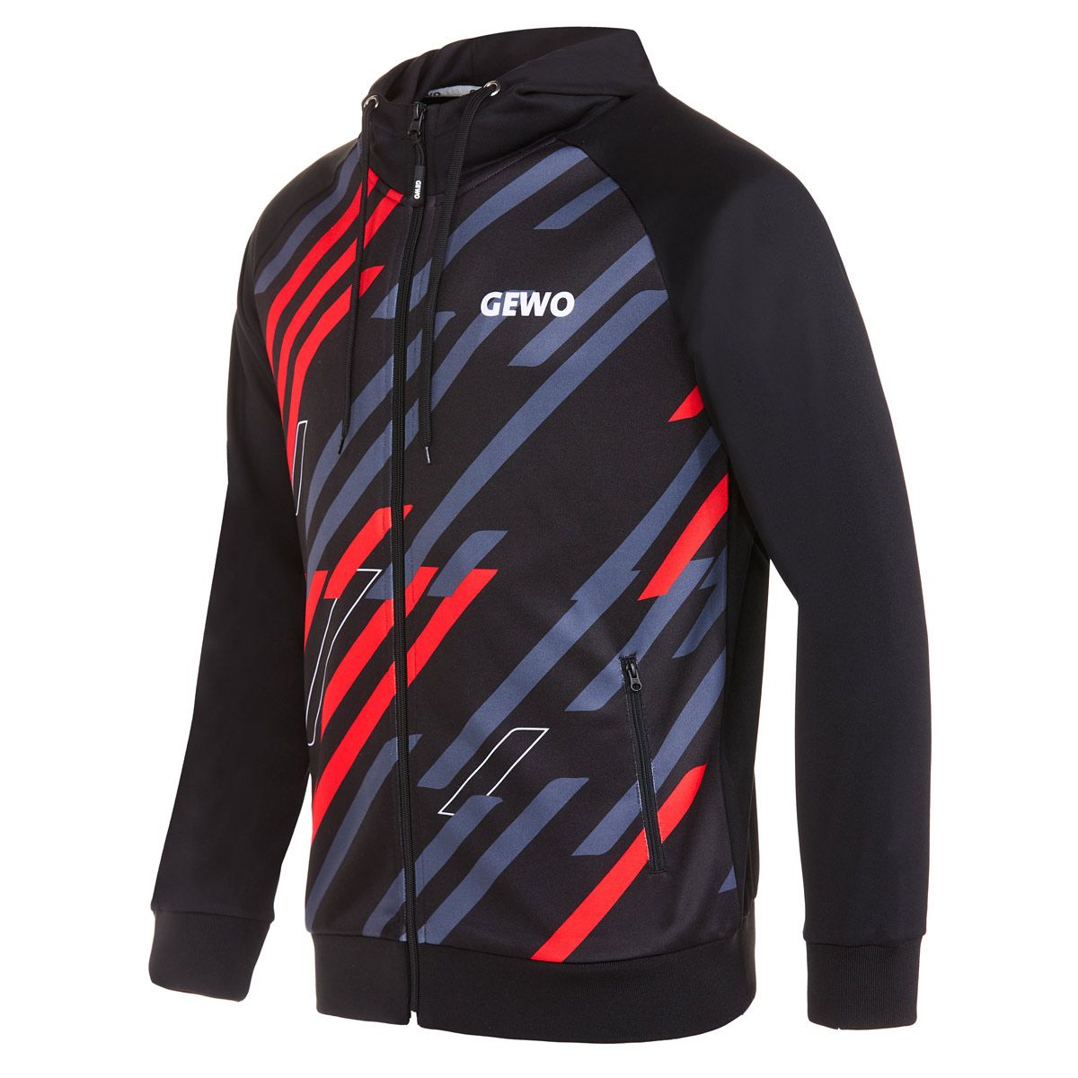 Gewo Hoodie Ponza I black/red