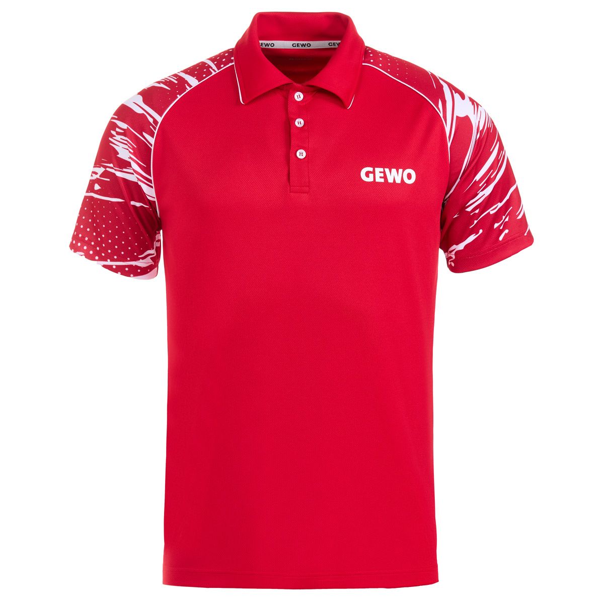 Gewo shirt Marmo II red/white