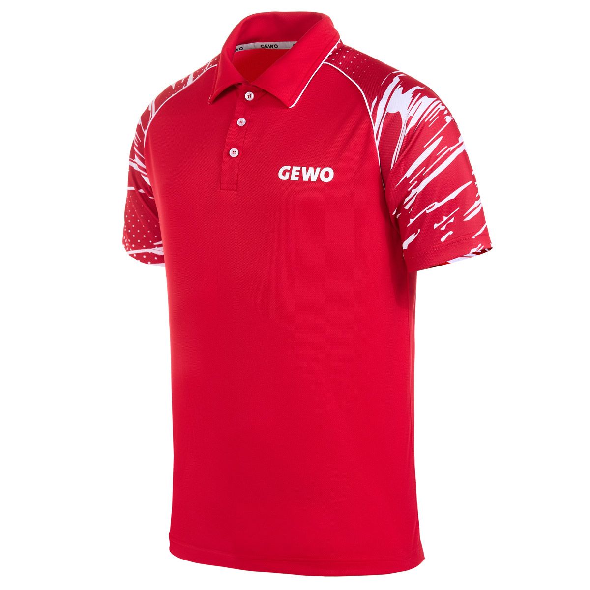 Gewo shirt Marmo II red/white