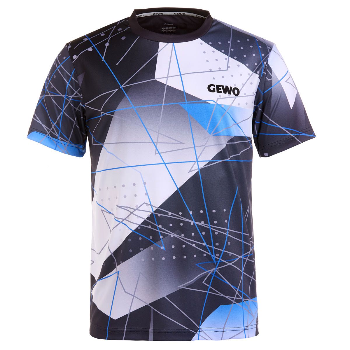 Gewo shirt Lugo II black/blue