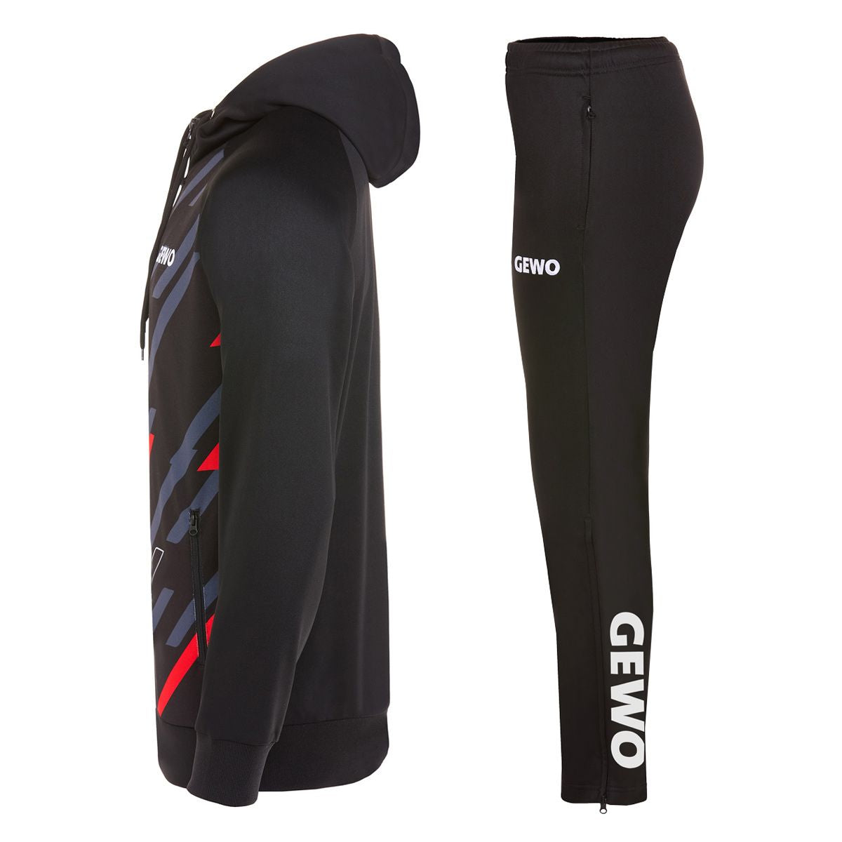 Gewo Tracksuit Ponza I black/red