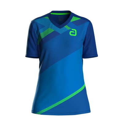 Andro Shirt Ataxa Women blauw/groen