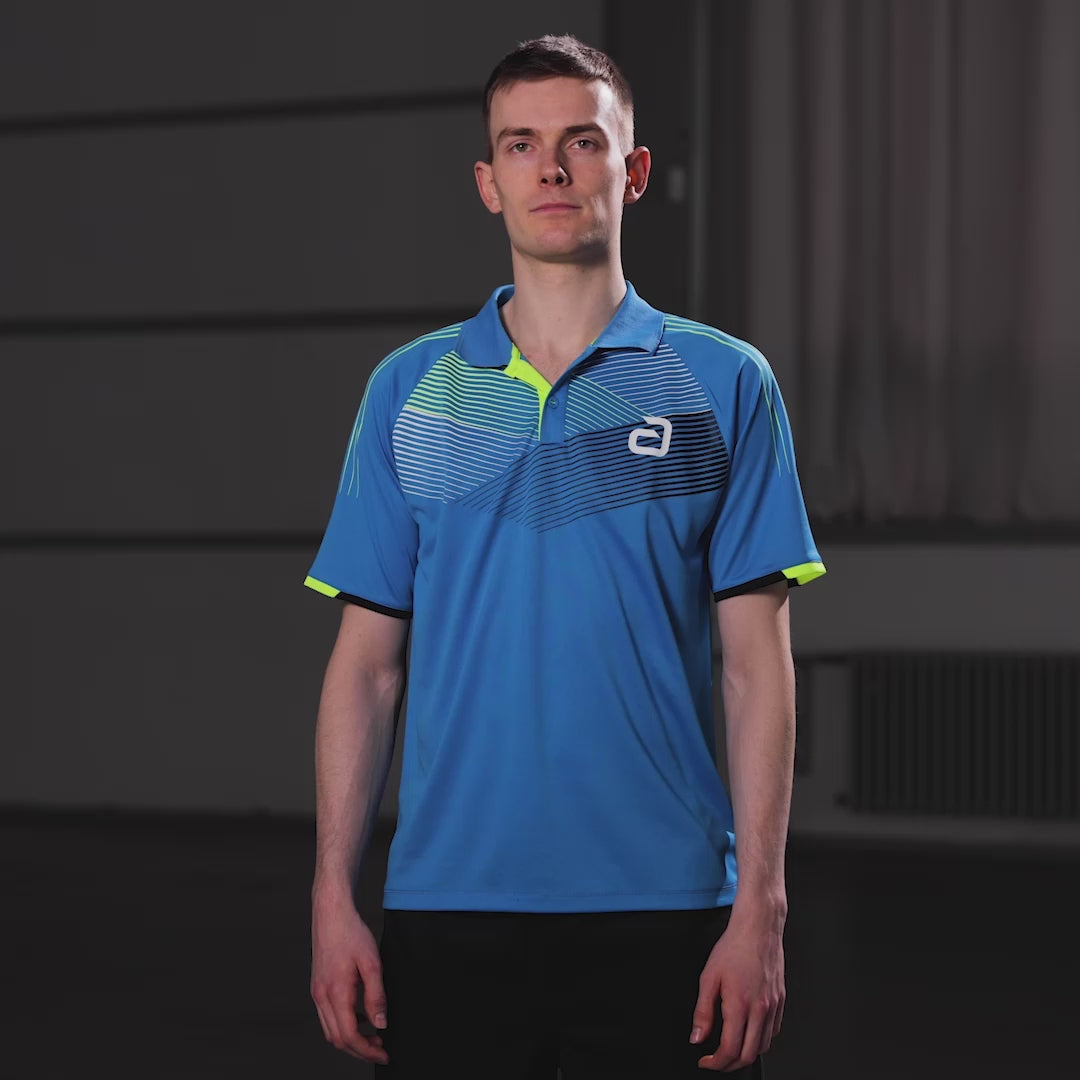 Video laden: Andro Hemd Avos blau/gelb