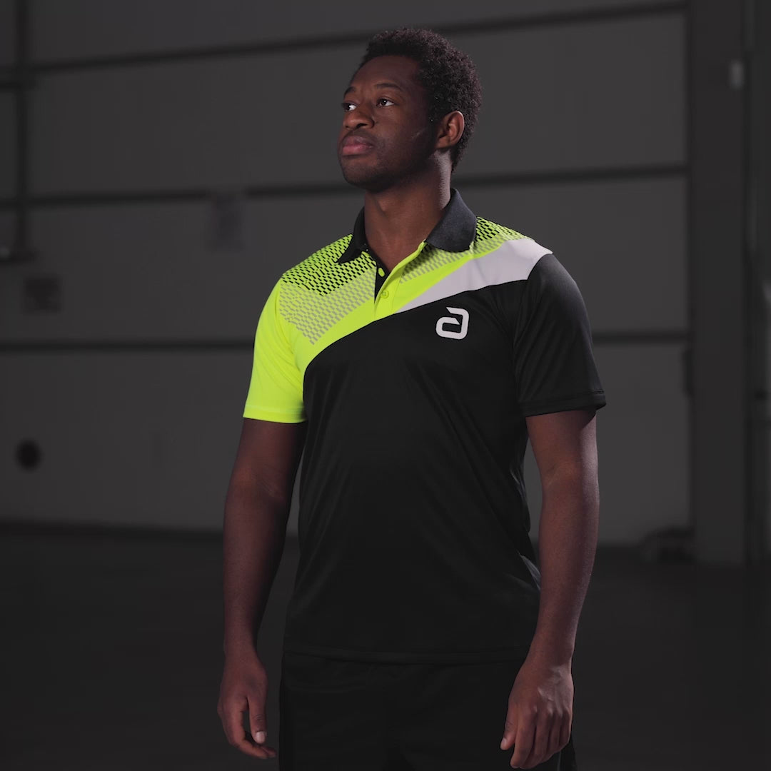 Video laden: Andro Hemd Lavor schwarz/gelb