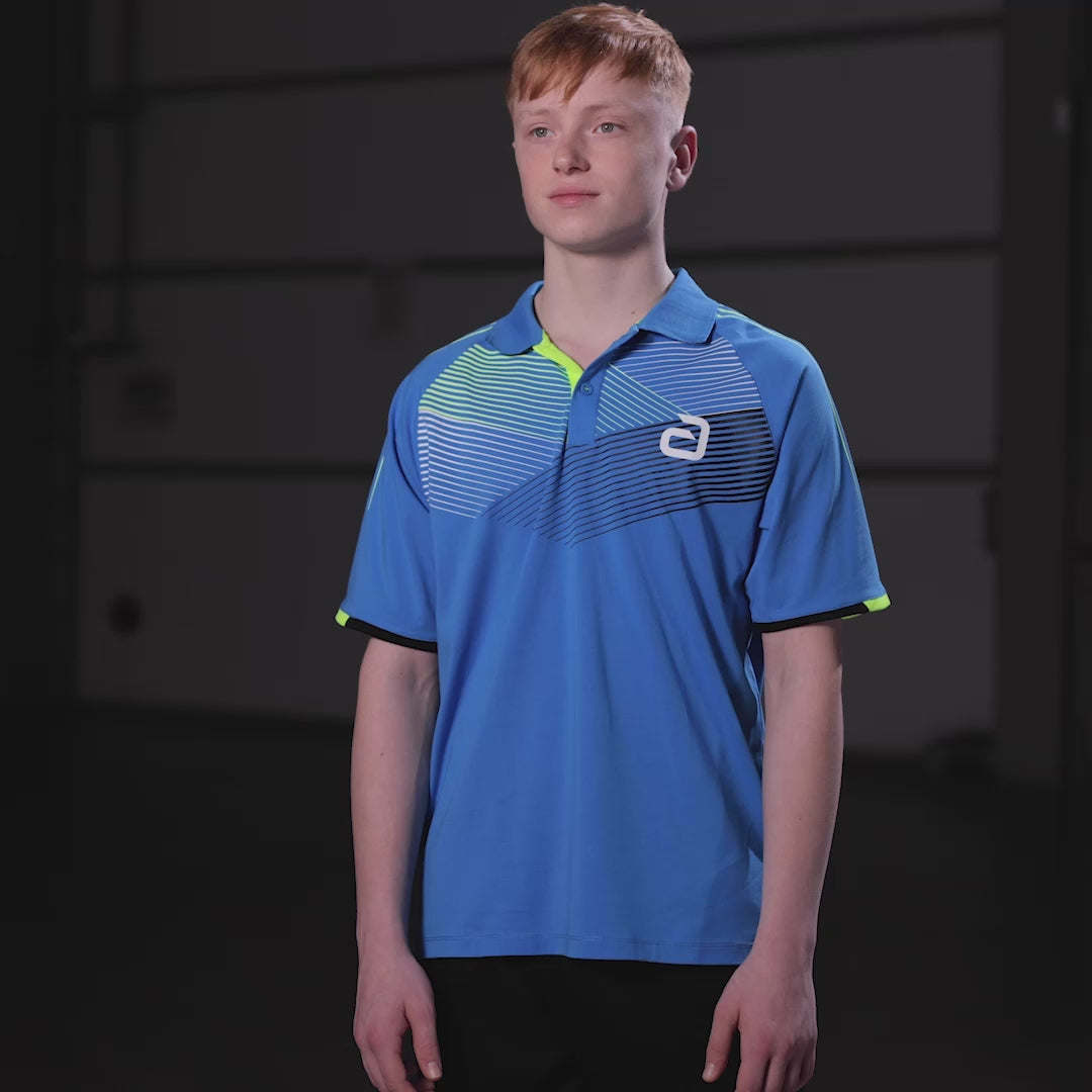 Video laden: Andro Hemd von Avos Cotton, blau/gelb