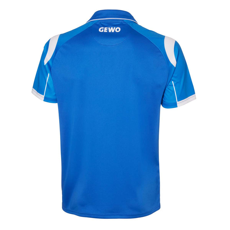 Gewo shirt Terni royalblauw/wit