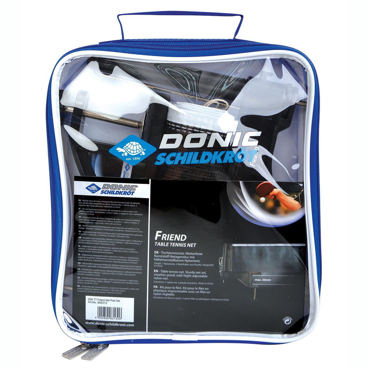 Donic Netz- und Pfostenset Friend Outdoor schwarz