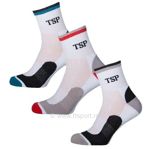 TSP Socken Flex weiß/rot/grau