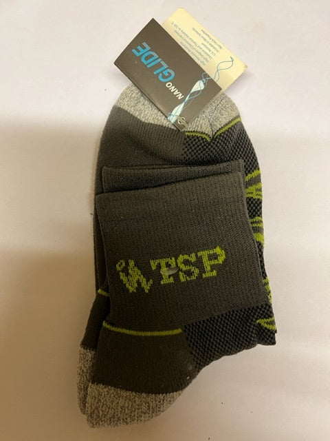 TSP Socken Nano schwarz/grau/grün