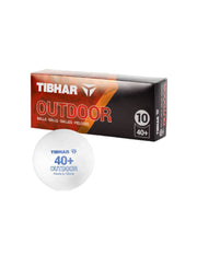 Tibhar Outdoor-Bälle 40+ weiß