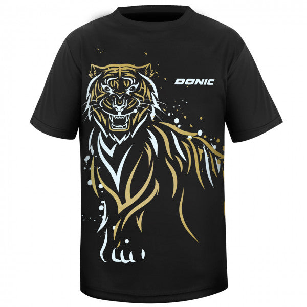 Donic T-Shirt Tiger zwart/goud/wit