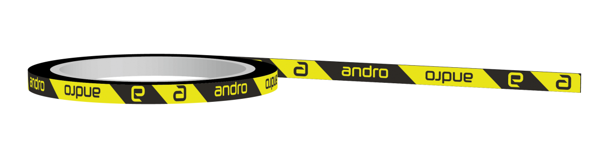 Andro Edge Tape CI 10mm-50m black/yellow